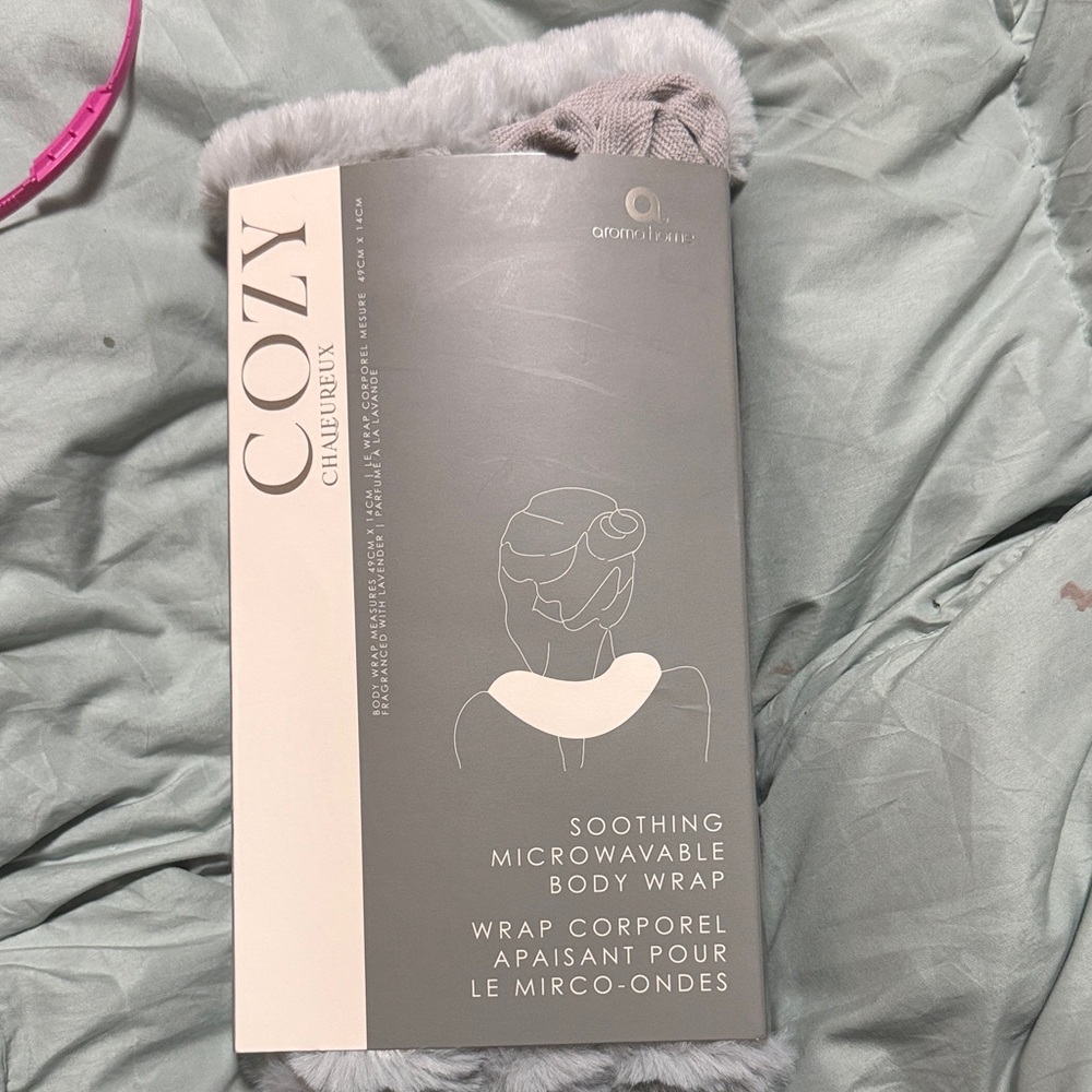 New Cozy Soothing Microwavable Body Wrap - Light Gray